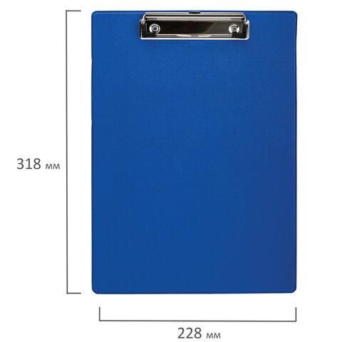 Купить доска-планшет staff с прижимом а4 (228х318 мм), картон/пвх, синяя,229555 в интернет магазине Leomebel.ru. Характеристики, цена.