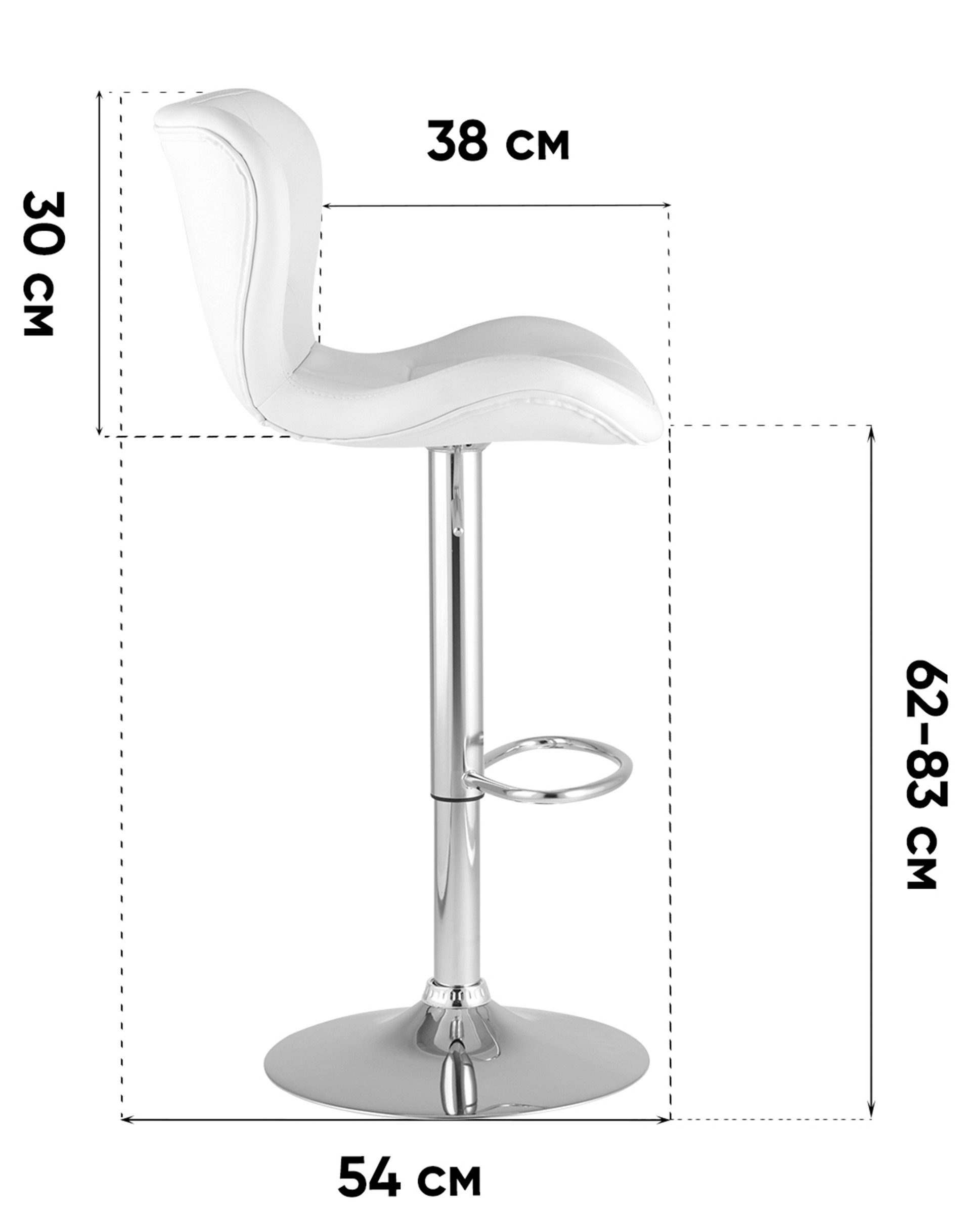 Стул барный ПОРШЕ серый