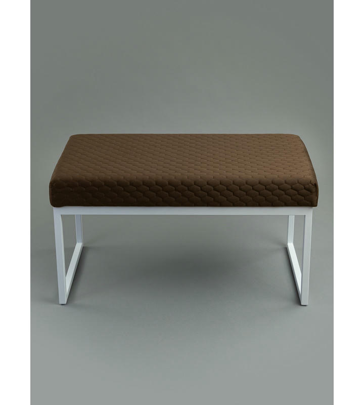 Банкетка Марсей 76-44 (коричневый/белый)