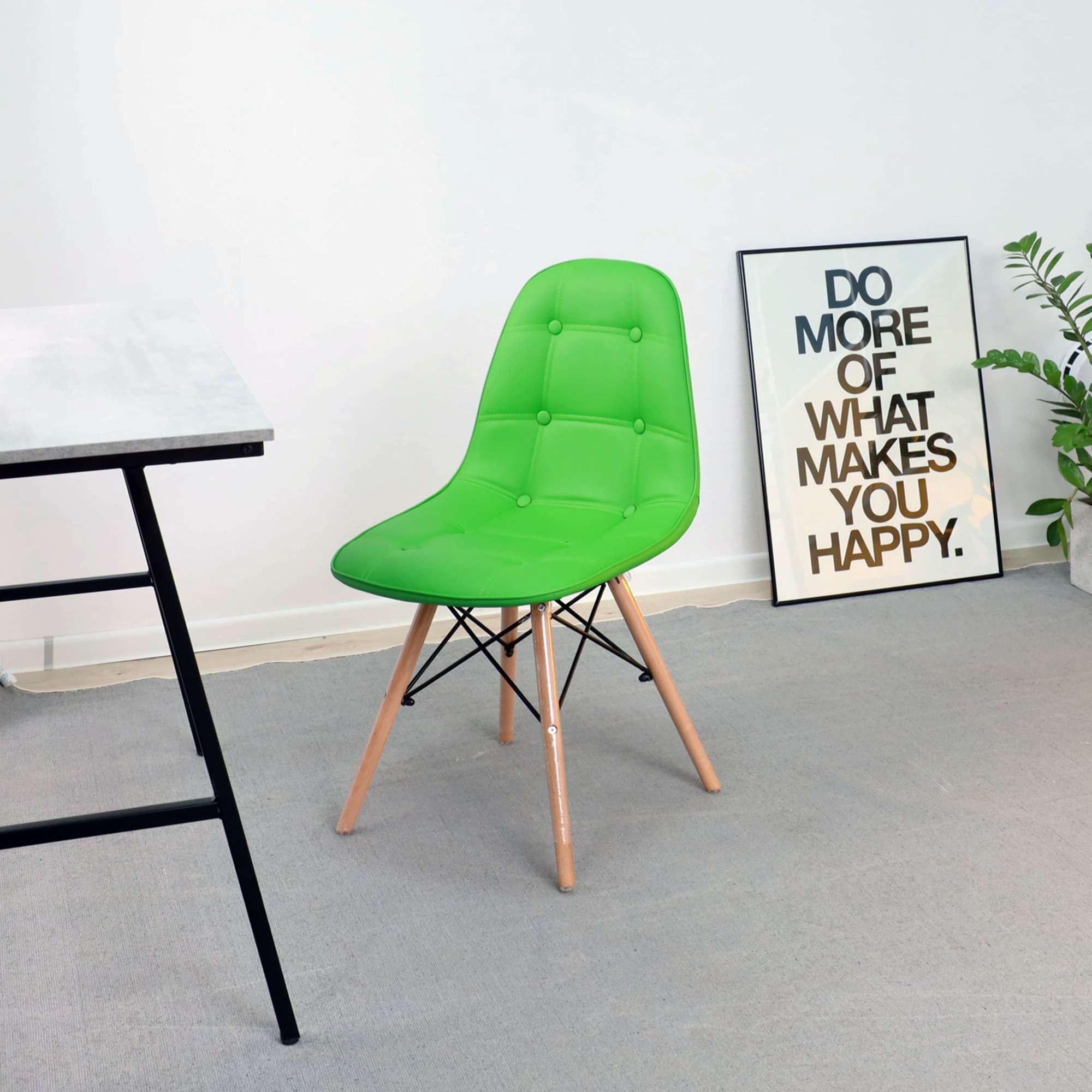 Стул Kord, зеленый, экокожа