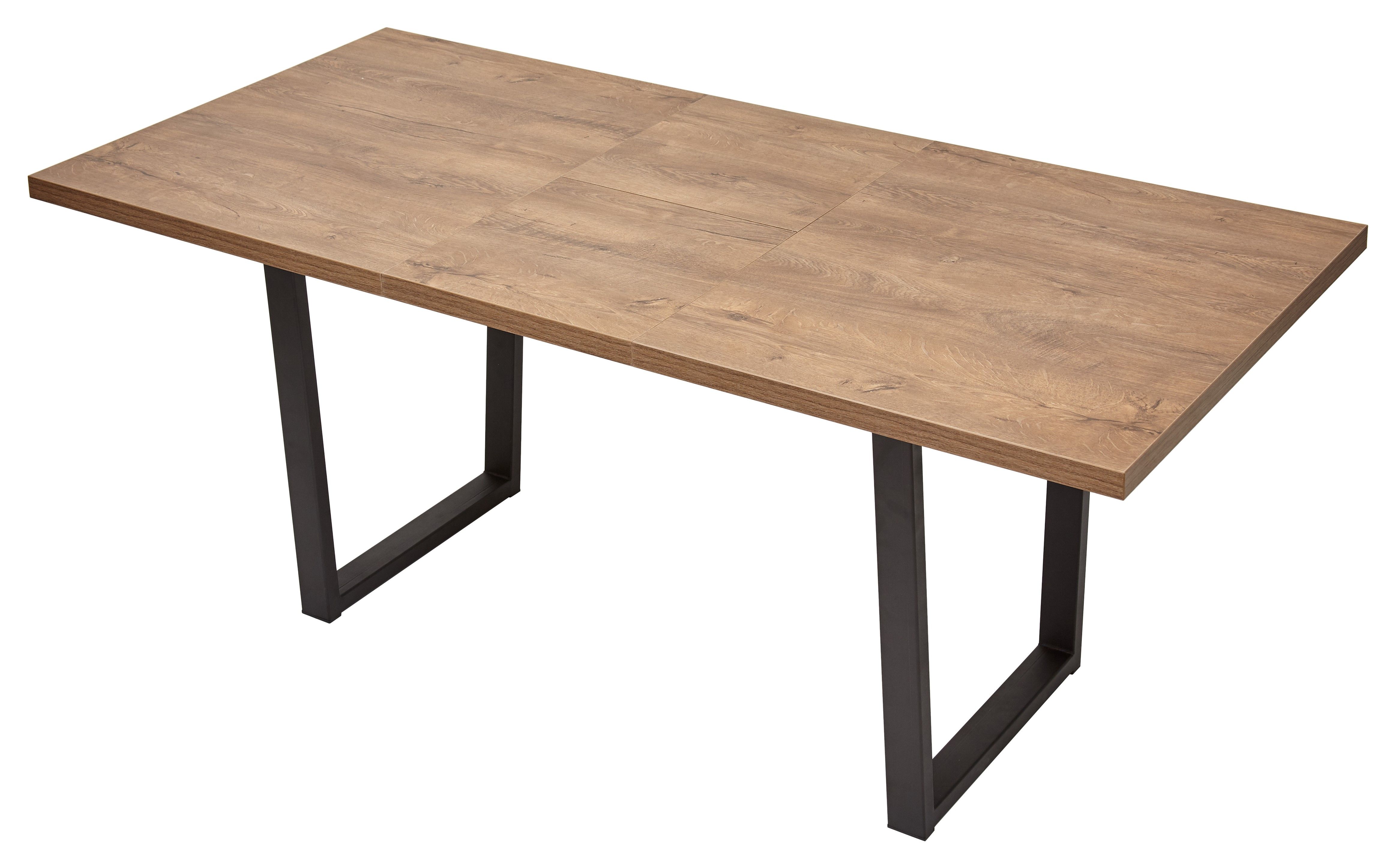 Стол ЛОФТ 160 Дуб Канзас/ Черный