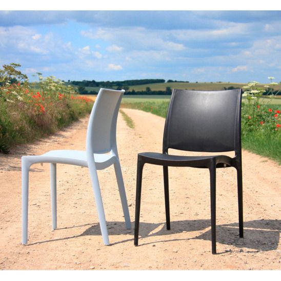 Стул пластиковый Maya, черный