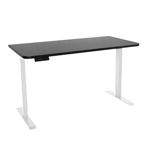 Стол с регулировкой высоты электрический LuxAlto LA-T33-SR2 белый/черный ЛДСП 140*60*2.5