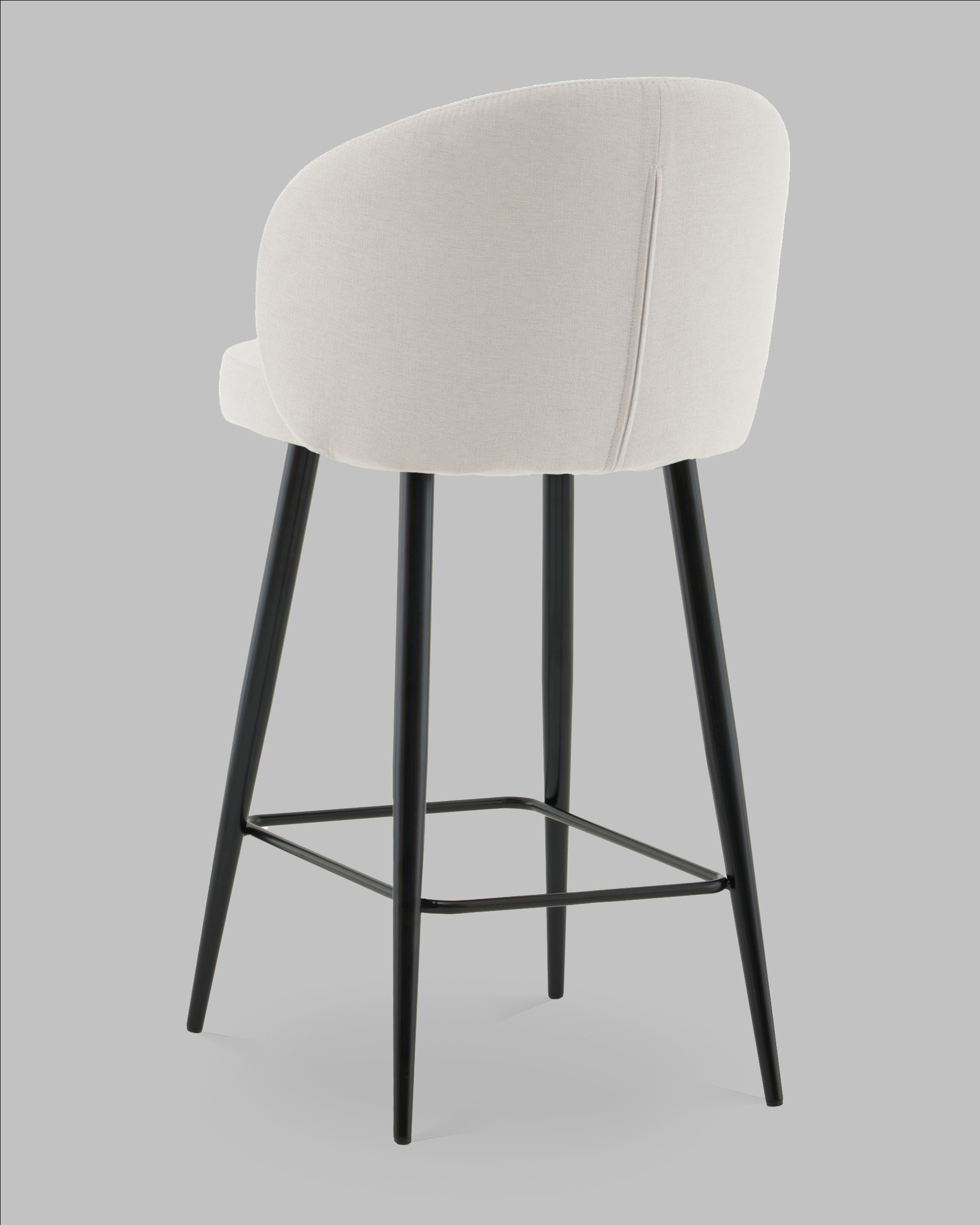 Стул полубарный Ханнингем велюр жемчужный