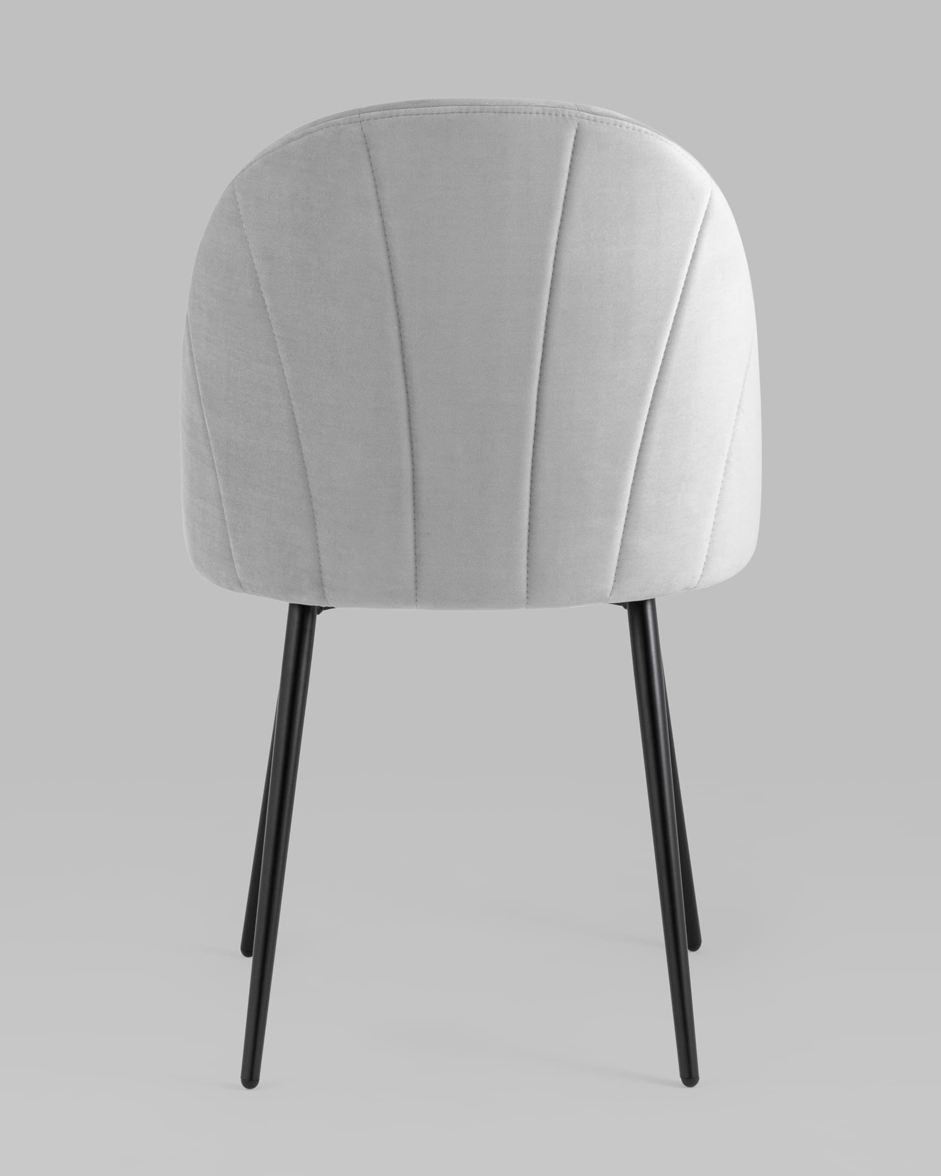 Стул Логан велюр светло-серый