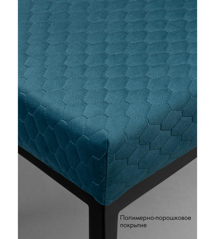Банкетка Марсей 76-44 (бирюзовый/черный)