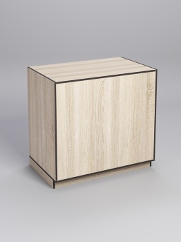 Прилавок "ТОРГОВЫЙ" №1, Дуб Сонома, кромка Дуб Венге