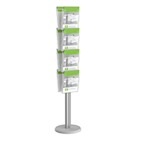 ВОЛНА 8хА4 Буклетница двусторонняя серая