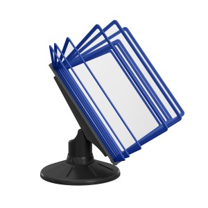 СЮИТА-01.А4Bk.Bu Демосистема настольная вращающаяся черная 10 синих панелей А4