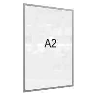 МАГНЕТИК А2 Рамка-слайд для информации магнитная серая (5 штук)