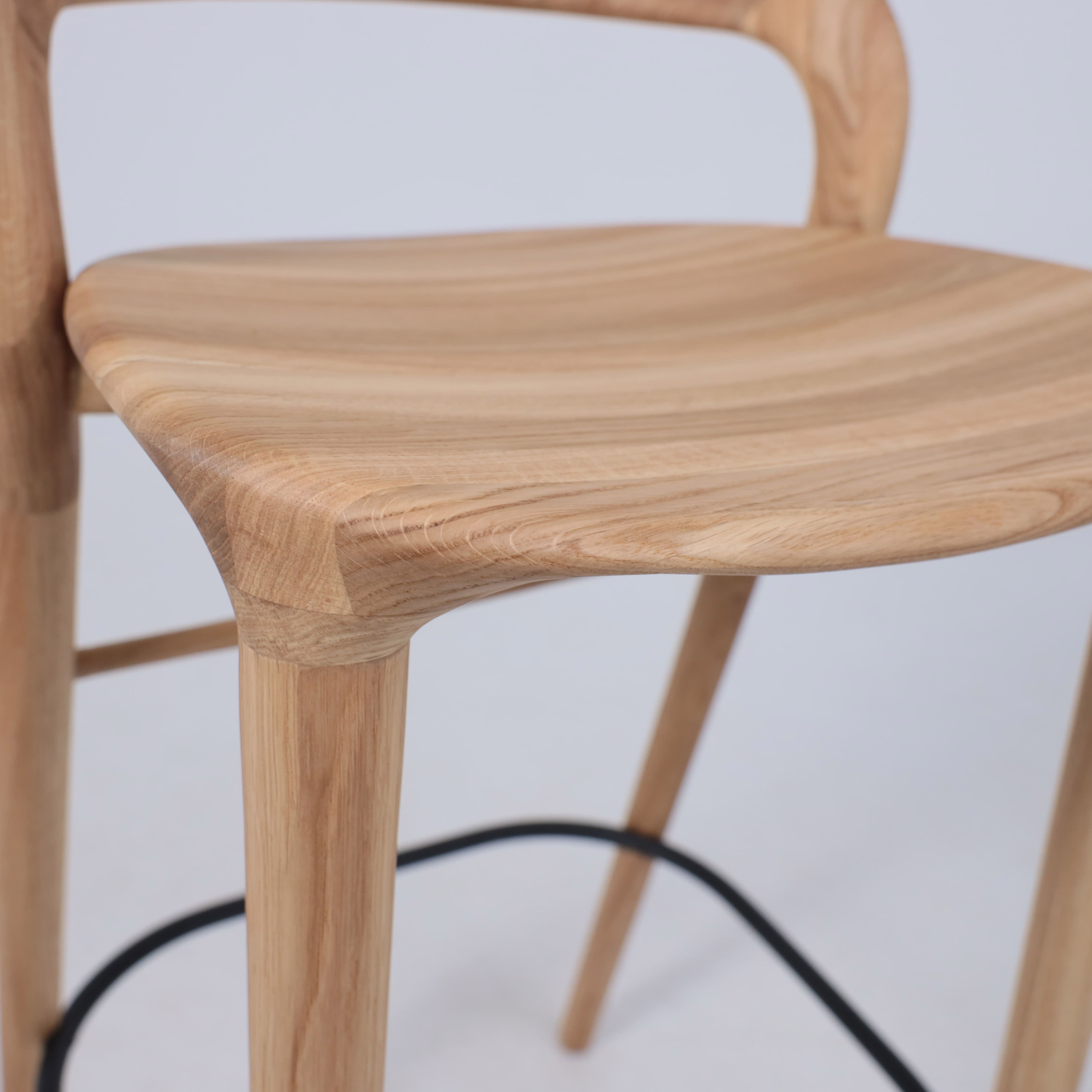 Стул барный Мэри, дуб натуральный, массив дуба