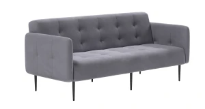 Монако диван-кровать прямой с подлокотниками, трехместный, бархат 03