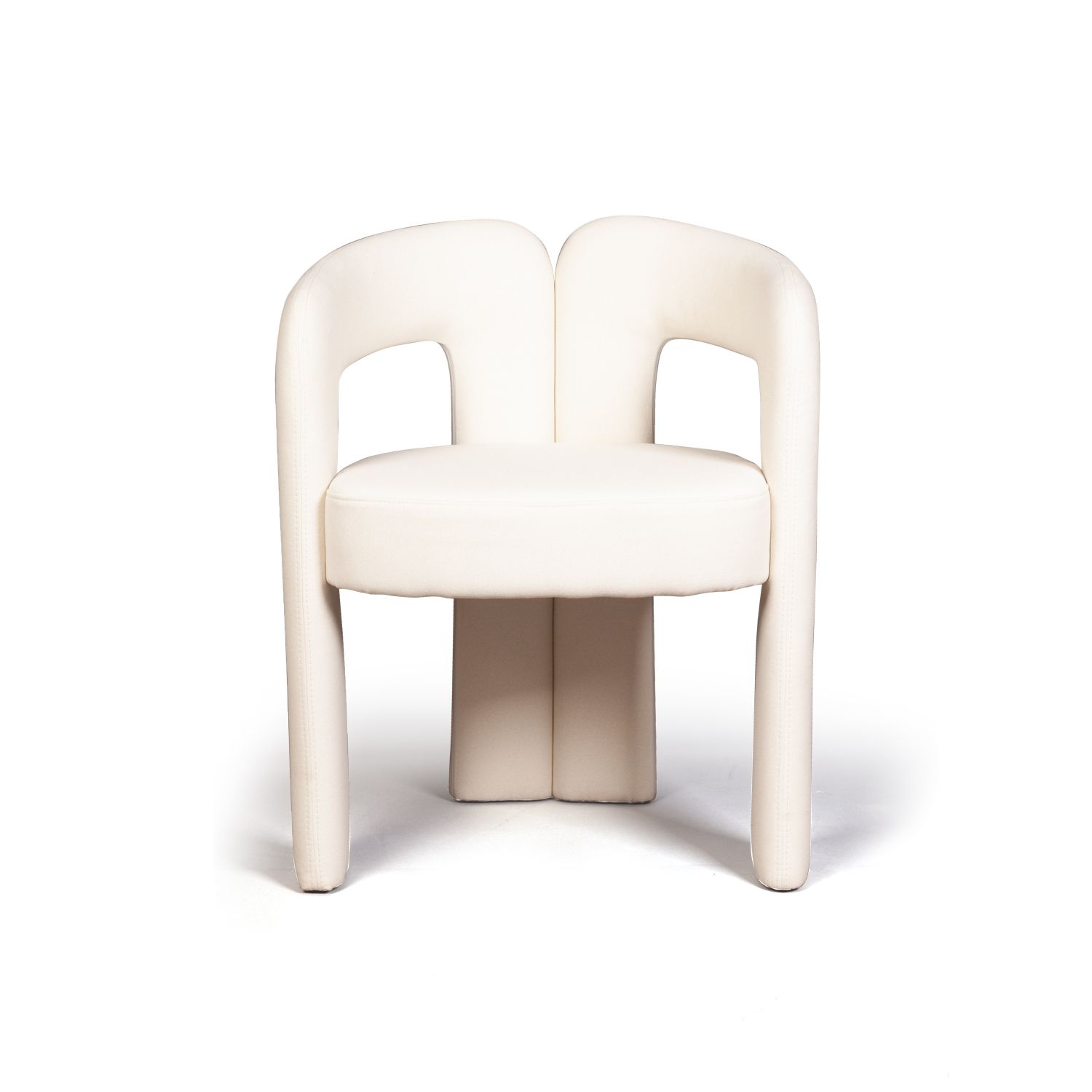 Полукресло Энджи, ткань, велюр молочный