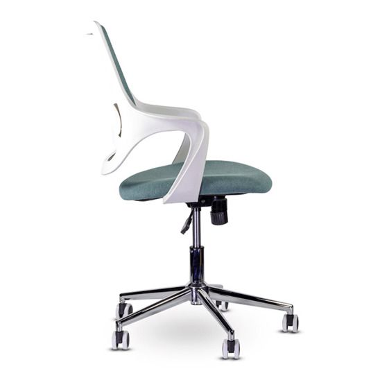 Офисное кресло Ситро, бирюзовый, пластик белый