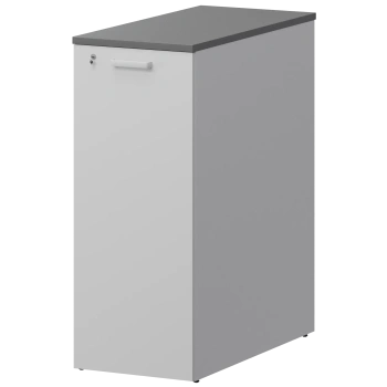 Тумба с ящиками Ресепшен Смарт СМР-41 Белый/Графит