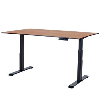 Стол-трансформер регулируемый электрический LuxAlto LA-H33-2A3L LOW черный/дуб HPL 140*85*1,2