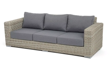"Боно" диван из искусственного ротанга трехместный, цвет бежевыйцвет Бежевый