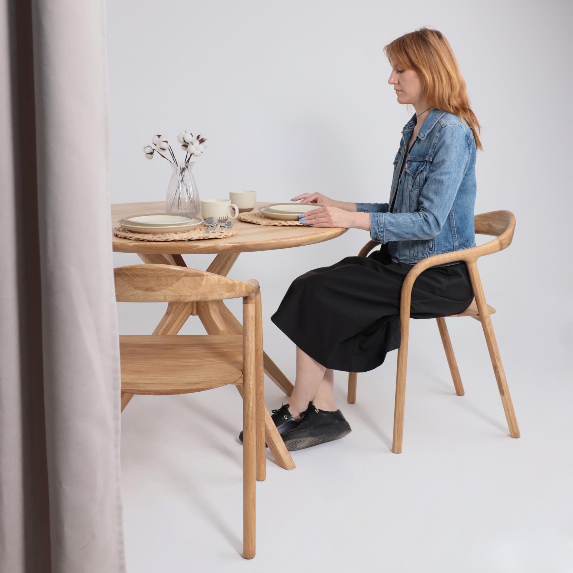 Стул Био, покрытие бесцветное, массив дуба