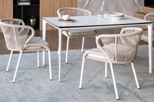 "Малага" обеденная группа на 4 персоны со стульями "Милан"