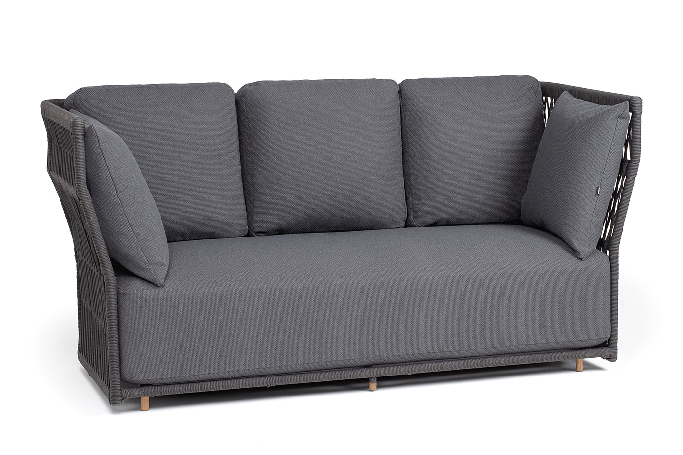 "Лугано" диван 3-местный плетеный из роупа