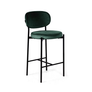 Стул полубарный Mason, бархат зеленый 19