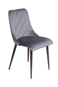 Стул Патрик, бархат серый 27