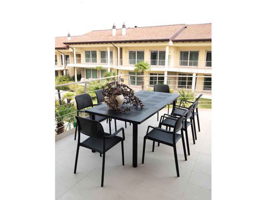 Кресло пластиковое Bora антрацит