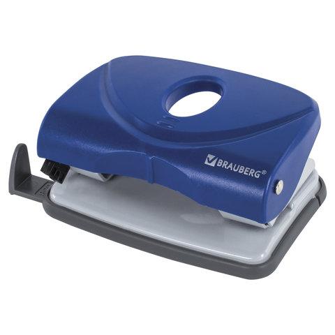 Дырокол BRAUBERG "Original", до 20 листов, синий, 222540