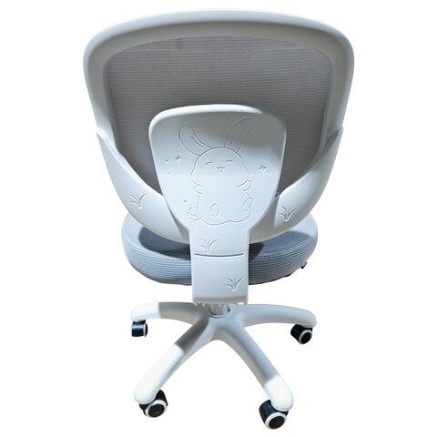 Кресло детское BRABIX KIDS "MG-230", без подлокотников, сетка/ткань TW, серое, 533321