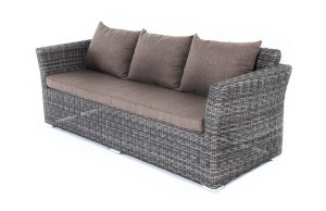"Капучино" диван из искусственного ротанга трехместный