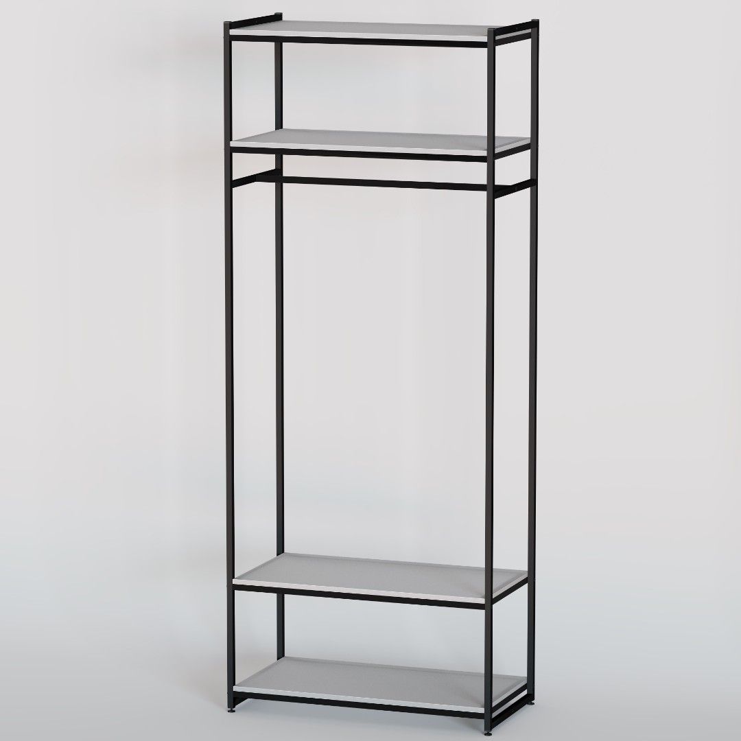 Стеллаж для одежды A2290-15-ЧБ (220х90х45)