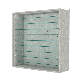 Витрина настенная №4-5ГГ-П, Метрополитан Грей