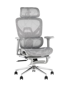 Кресло офисное TopChairs Vertus серая сетка