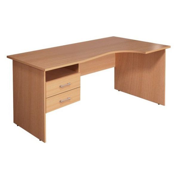 Стол с тумбой Монолит эргономичный КМ77