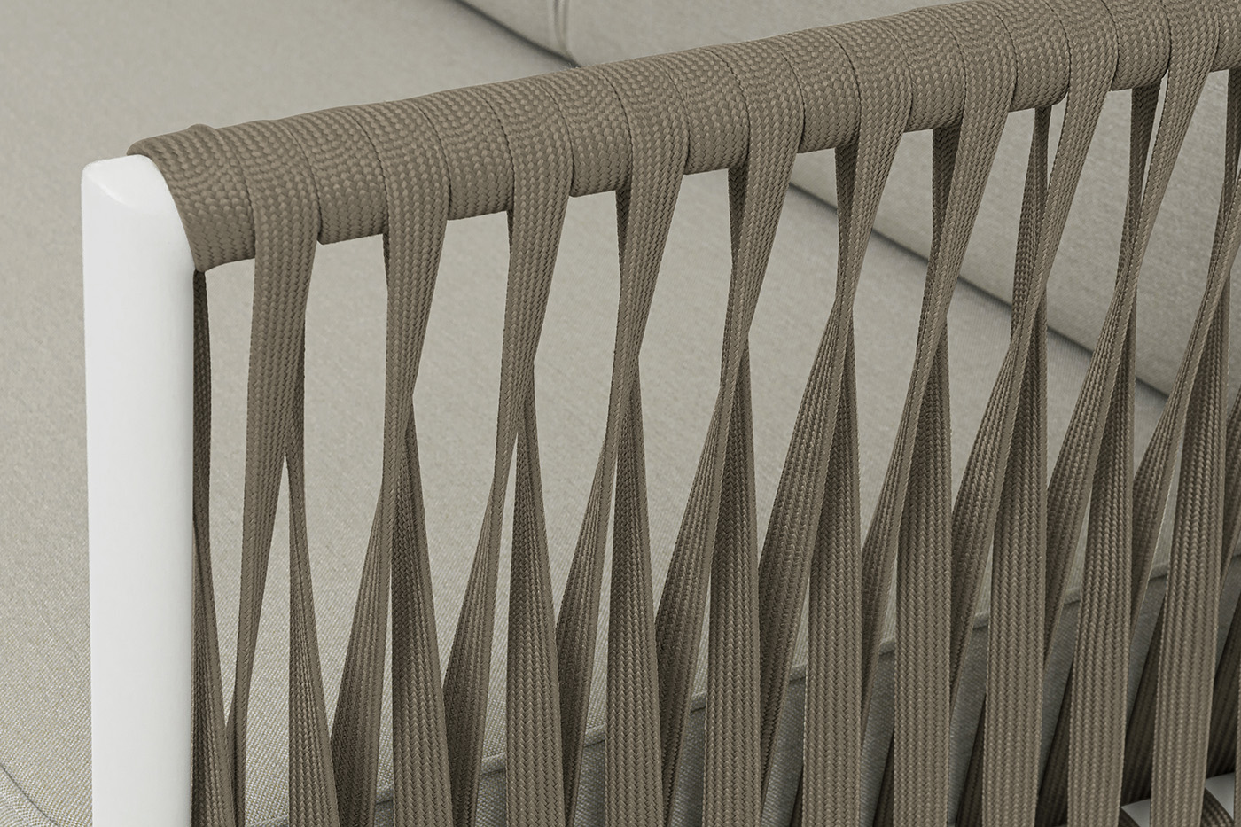 "Касабланка" диван 3-местный плетеный из роупа