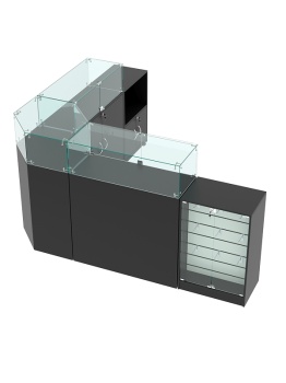Комплект прилавков "ВАЛЕНТИНО" №12, Черный