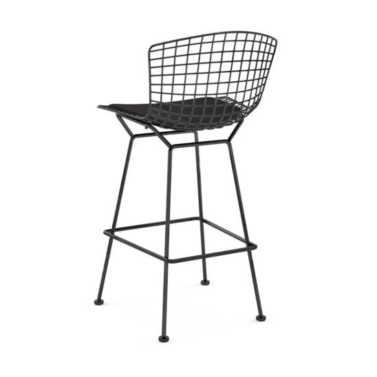 Стул Bertoia полубарный черный
