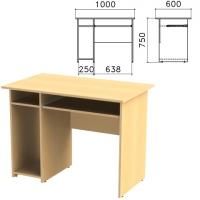 Стол компьютерный "Канц", 1000х600х750 мм, с тумбой, цвет бук невский, СК24.10