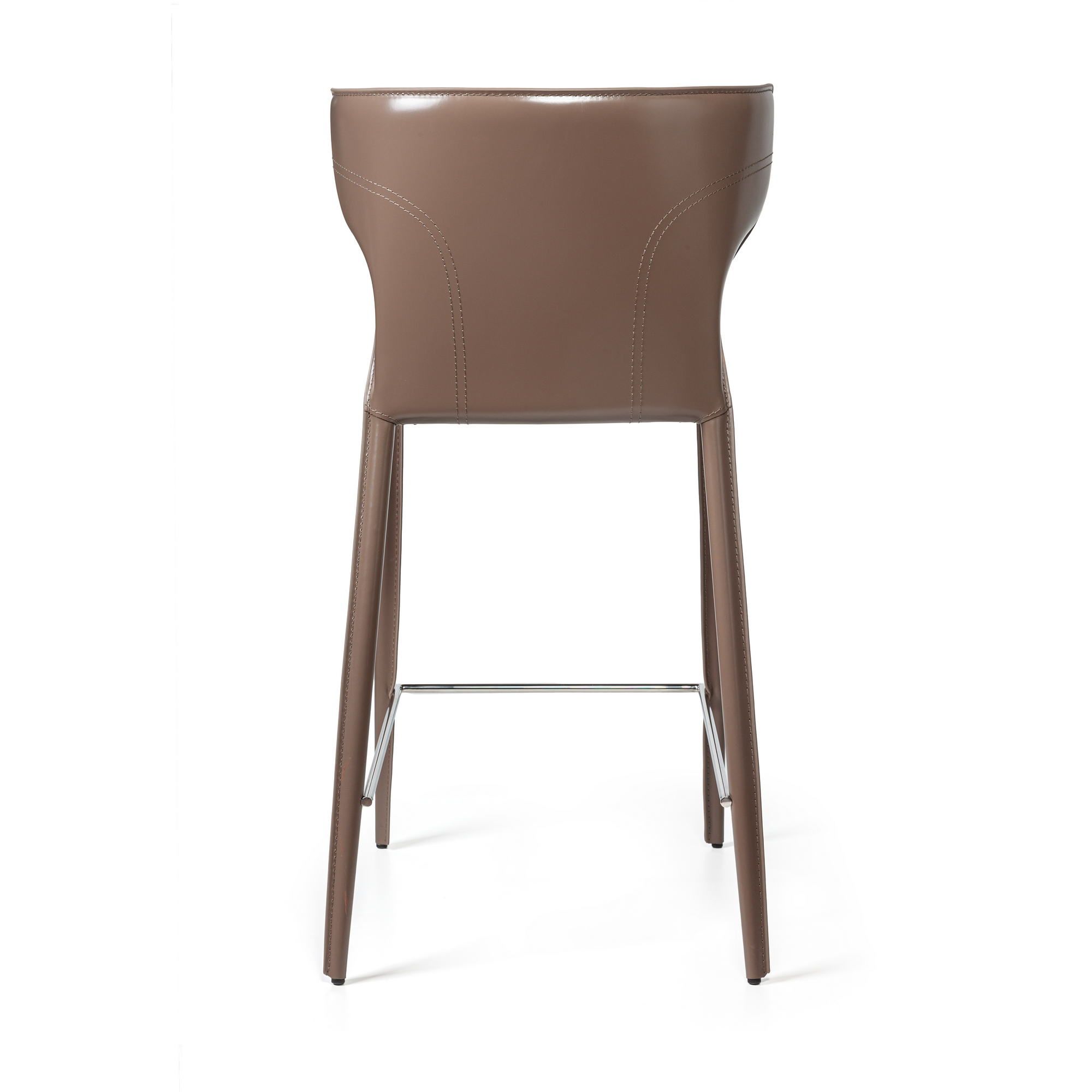 Стул полубарный Аустин, кожа капучино