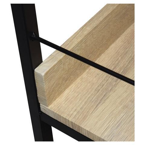 Стеллаж на металлокаркасе BRABIX "LOFT SH-003", 600х350х1500 мм, 5 полок, цвет дуб натуральный, 641236