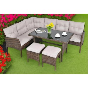 Комплект плетеной мебели AFM-107A Brown (3 кор.)