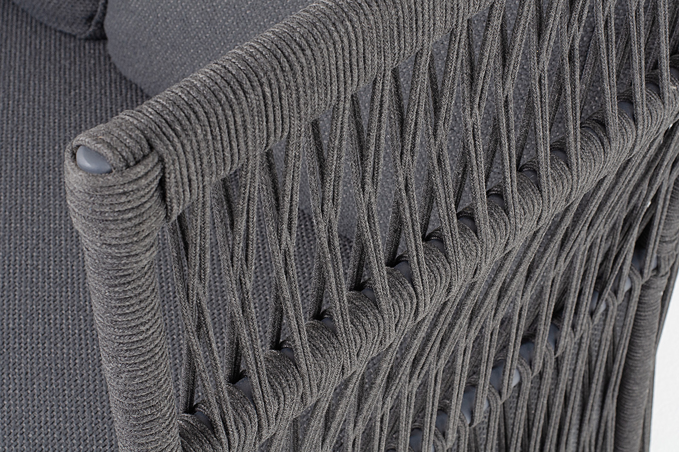 "Лугано" диван 3-местный плетеный из роупа