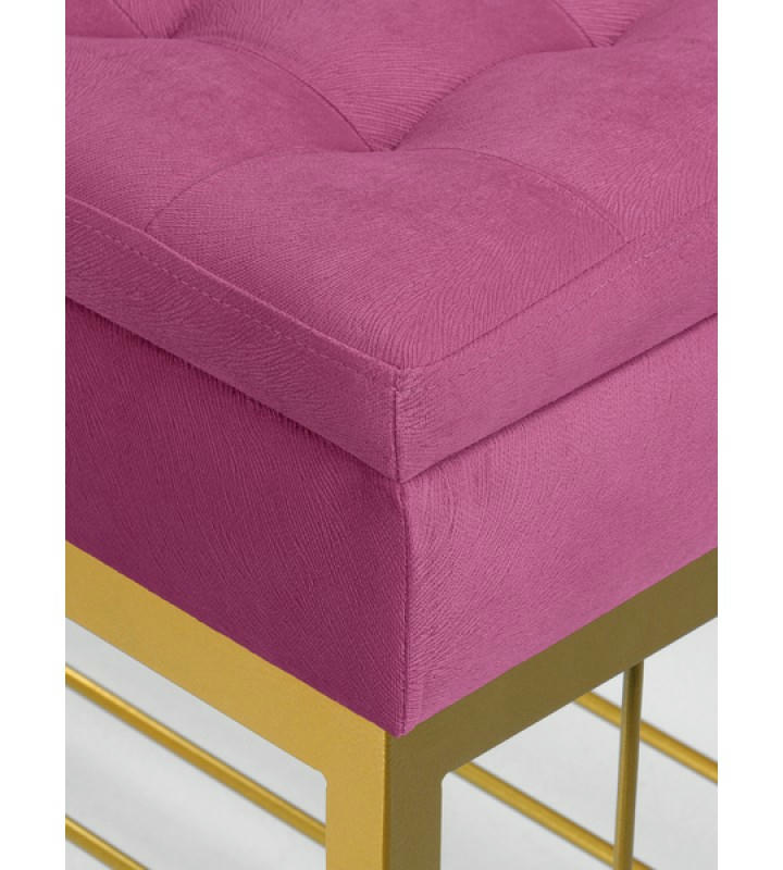 Банкетка Н-76 (золото/розовый)