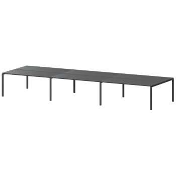 Бенч двойной на 6 рабочих мест Арго-М АМБ-003-6 Антрацит/Антрацит