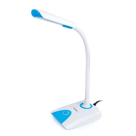 Настольная лампа / светильник SONNEN OU-146, на подставке, светодиодная, 4 Вт, белый/синий, 236671