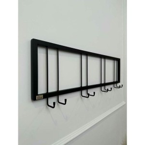 Вешалка настенная металлическая с крючками -93 (черный) цена 2 200 ₽ Вешалка настенная металлическая с крючками -93 (черный)