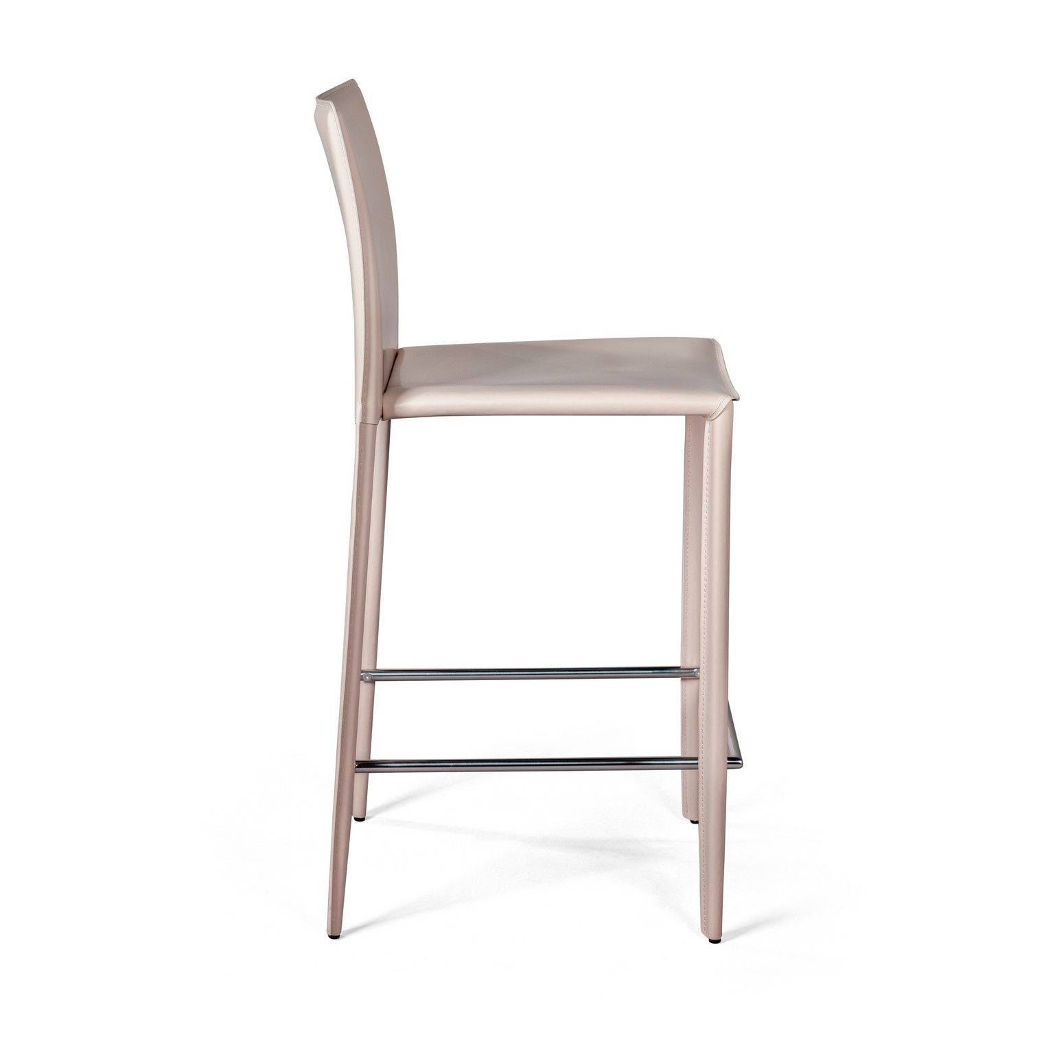Стул полубарный Рольф, кожа капучино