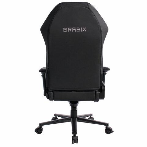 Кресло BRABIX PREMIUM "Core GM-160", мультиблок, 4D подлокотники, литой поролон, черное/серое, 532952