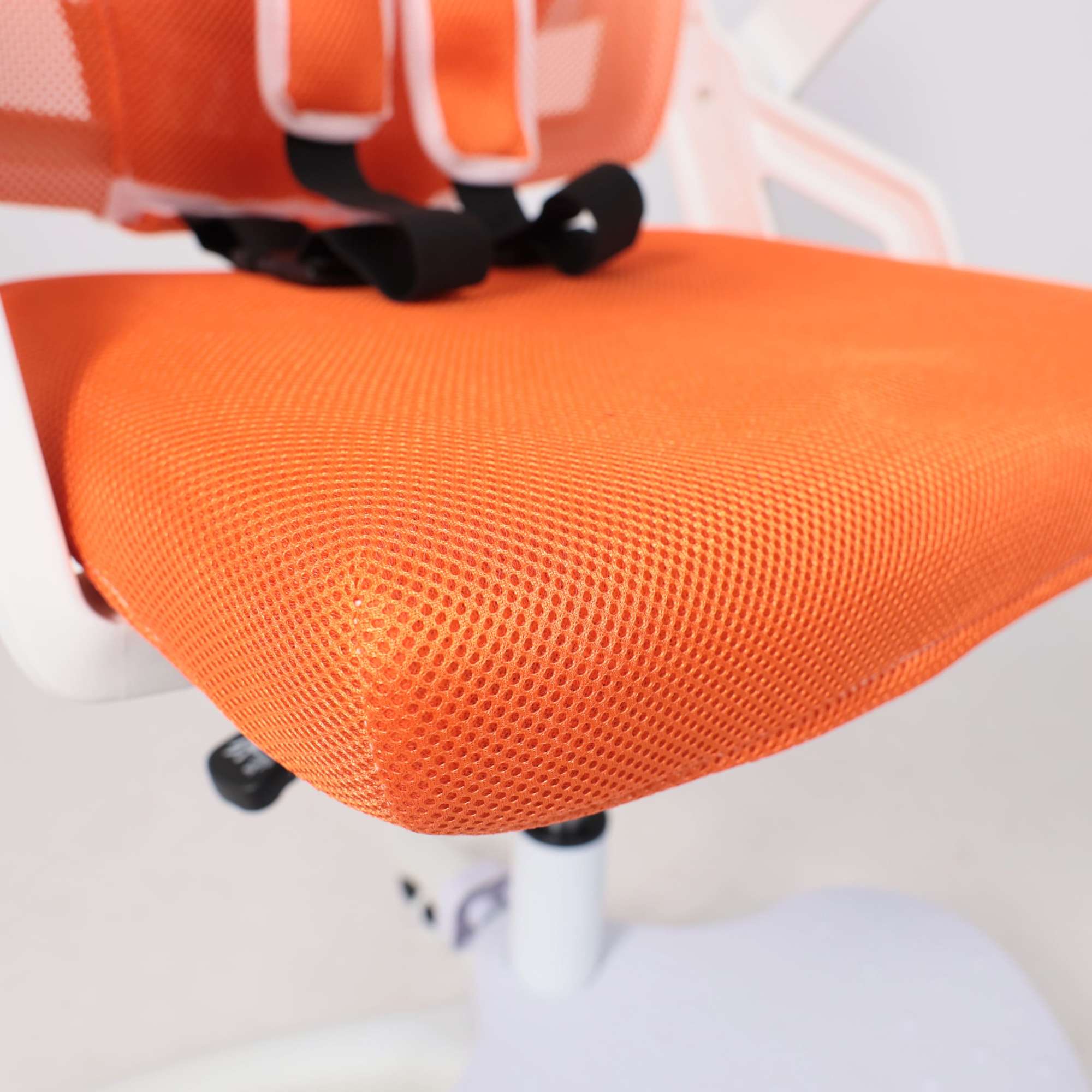 Кресло поворотное Moon, оранжевый, сетка