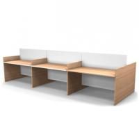 Стол с перегородкой 6-ти местный, 3600 мм